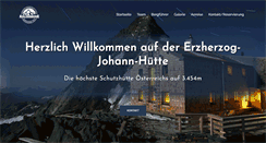 Desktop Screenshot of erzherzog-johann-huette.at